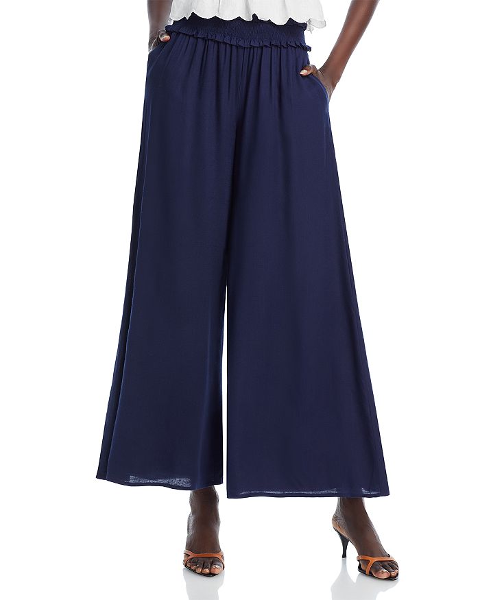 Just Me! Smocked Waist Pants Black Size Medium main image 0