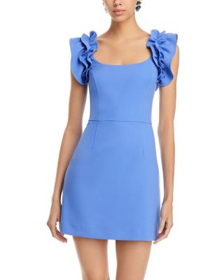 French Connection Whisper Ruffled Mini Dress Smart Closet