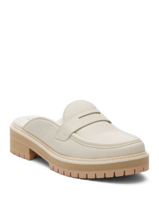 TOMS - Women's Cara Lug Leather Penny Loafer Mules