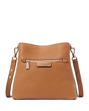 Shop Kate Spade New York Hudson Pebbled Leather Shoulder Bag In Bungalow