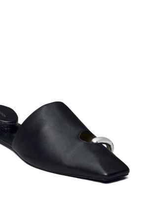 Women's Pierced Leather Mules