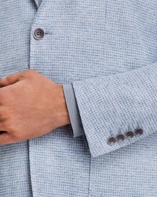 Cotton & Linen Textured Jersey Regular Fit Sport Coat