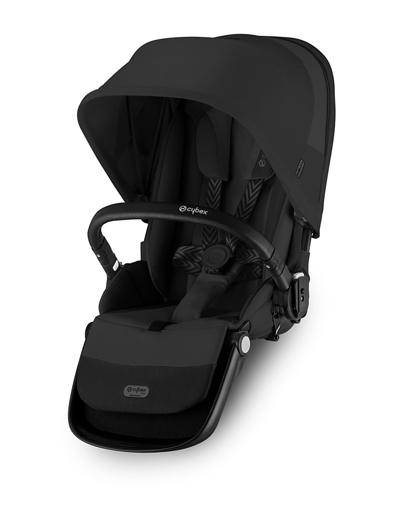 Cybex Egazelle/gazelle S 2 Second Seat Moon Black With Black Bumper Bar In Moon Black