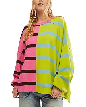 Free People Uptown Stripe Pullover