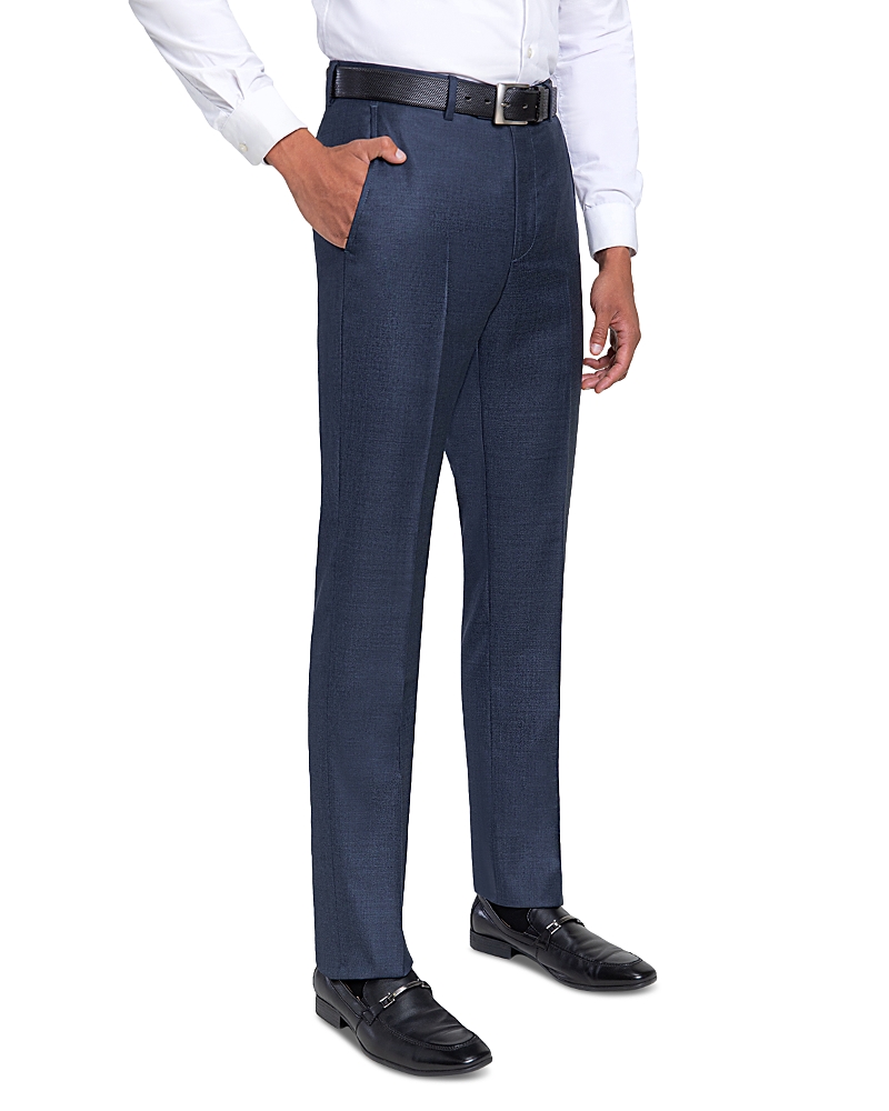 Santorelli Loro Piana Wool Regular Fit Dress Pants