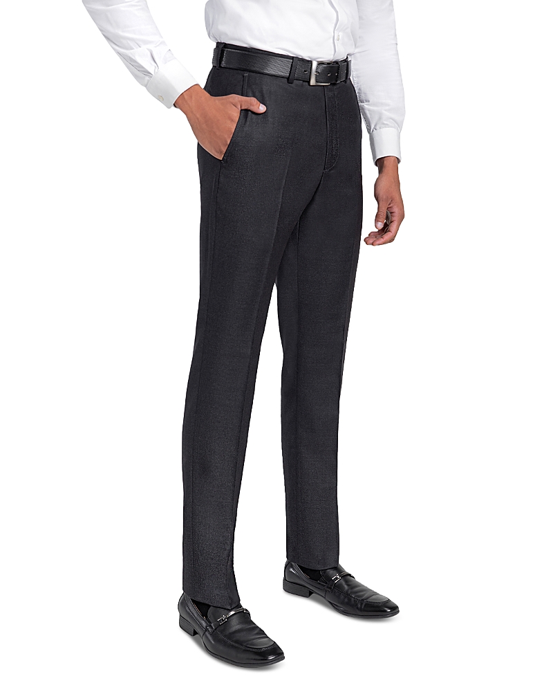 Santorelli Loro Piana Wool Regular Fit Dress Pants