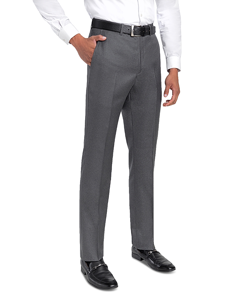 Santorelli Loro Piana Wool Regular Fit Dress Pants
