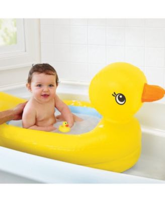 White Hot Inflatable Safety Duck Tub and Bath Ducky Toy