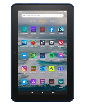 Shop Amazon Fire 7 Tablet With 7 Display And 16 Gb (2022) In Denim