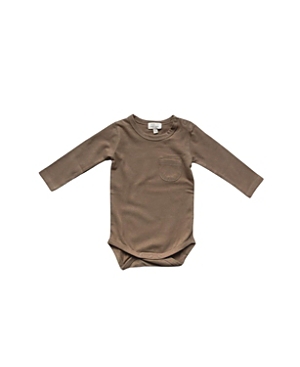 The Simple Folk Unisex Long-sleeve Onesie - Baby In Walnut