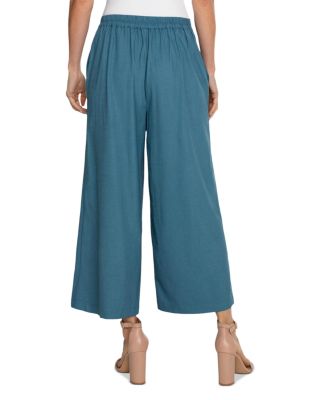 Cropped Wide Leg Sailor Pants