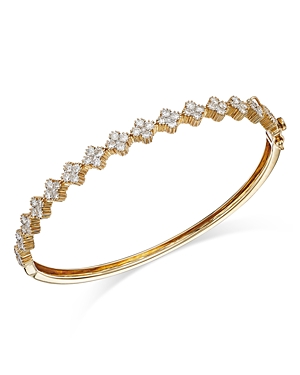 Bloomingdale's Diamond Mini Cluster Bangle Bracelet in 14K Yellow Gold, 2.10 ct. t.w.