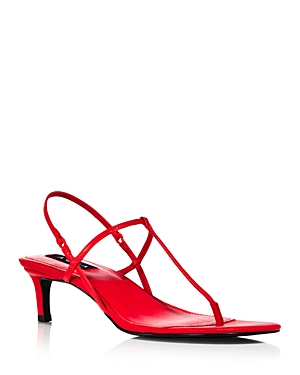 Shop Aqua Women's T Strap Slingback High Heel Sandals - 100% Exclusive In Red Leather