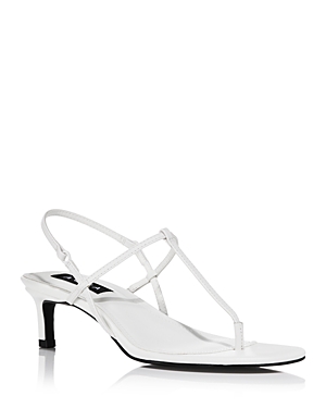 Shop Aqua Women's T Strap Slingback High Heel Sandals - 100% Exclusive In White Leather