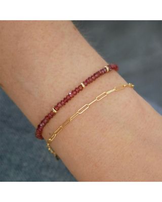 14K Yellow Gold Lola Open Mini Chain Link Bracelet