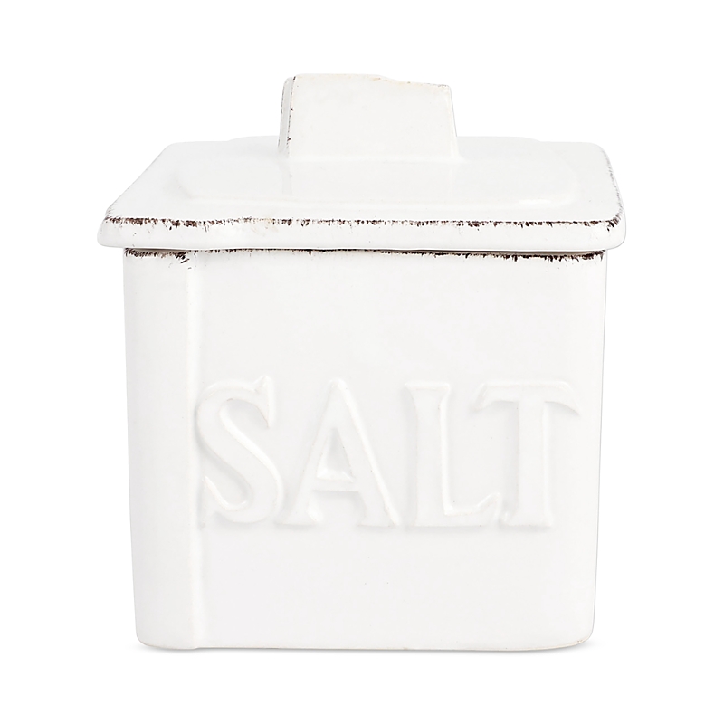 Vietri Lastra White Salt Cellar In White