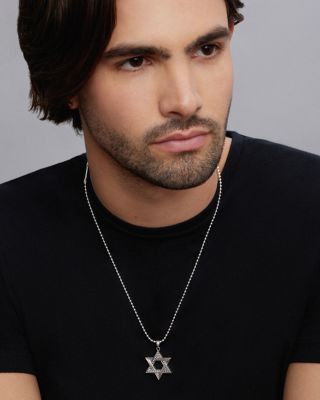 Men's Sterling Silver Anthem Star of David Pendant - Exclusive