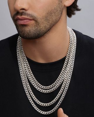 Men's Sterling Silver Anthem Curb Link Chain Necklace, 20" - Exclusive