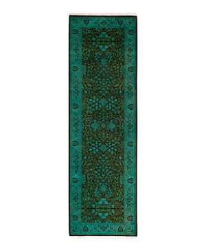 Bloomingdale's Fine Vibrance M1355 Runner Area Rug, 2'7 X 8'7 In Green