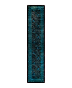 Bloomingdale's Fine Vibrance M1590 Runner Area Rug, 2'6 X 12' In Blue