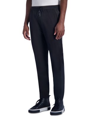 LM4 Nylon Blend Mesh Trimmed Slim Fit Track Pants