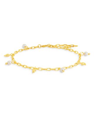Beverly Ankle Bracelet in 14K Gold Plated 