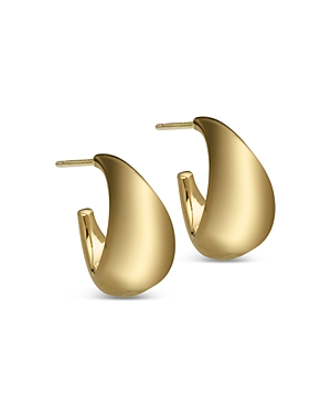 Shop Jennifer Zeuner Shira Hoop Earrings In Gold