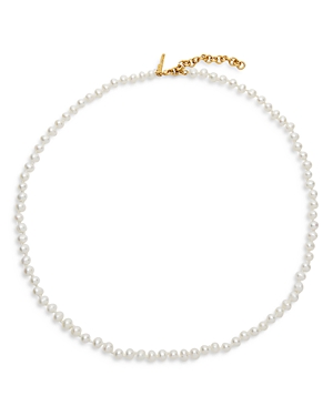 Shop Lele Sadoughi Imitation Pearl Matinee Collar Necklace, 16-19 In White