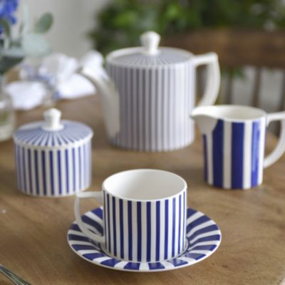 Blue Italian Stecatto Tea Serving Set
