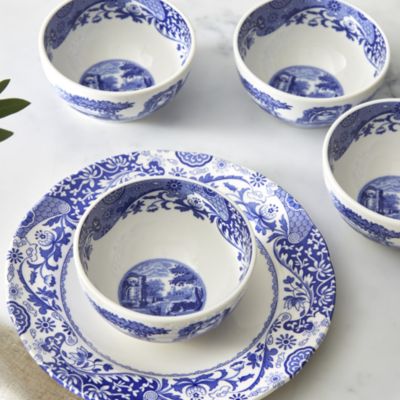 Blue Italian Dip Bowls, Set of 4