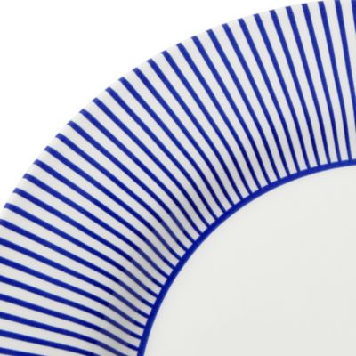 Blue Italian Steccato Dinner Plates, Set of 4