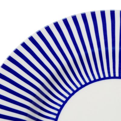 Blue Italian Steccato Salad Plates, Set of 4