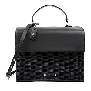 Shop Modern Picnic The Large Luncher Wicker Lunch Box In Black