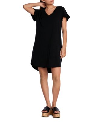 Billy T - Ruffle Sleeve V Neck T Shirt Dress