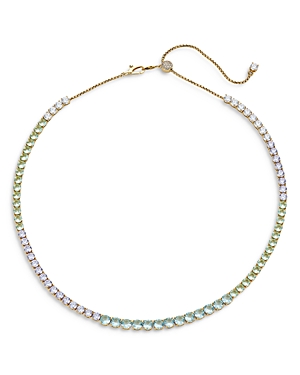Nadri Watercolor Tennis Necklace in 18K Gold Plated, 16