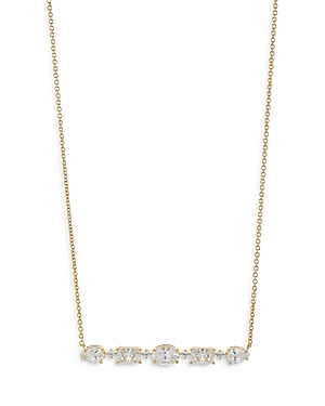 Cora Frontal Bar Necklace in 18K Gold Plated, 16