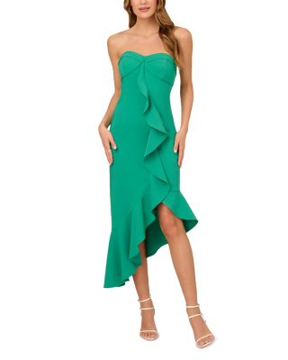 Liv Foster - Asymmetric Ruffle Crepe Dress