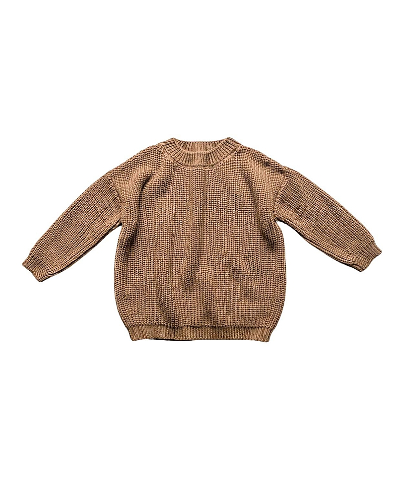 The Simple Folk The Chunky Sweater In Caramel