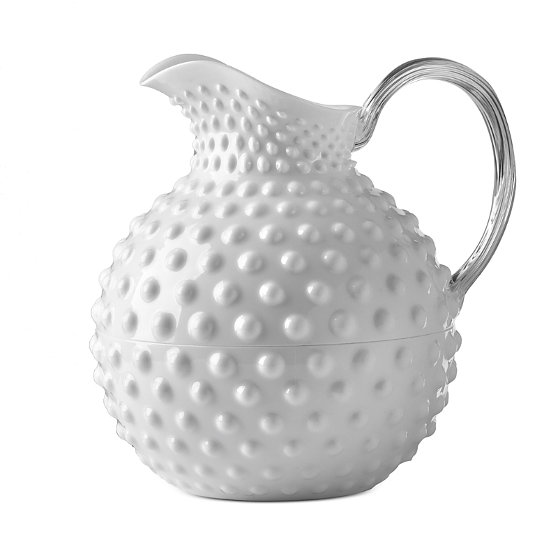 Mario Luca Giusti Gene Krupa Textured Pitcher In White