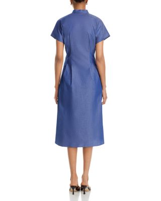 Cotton Midi Shirt Dress