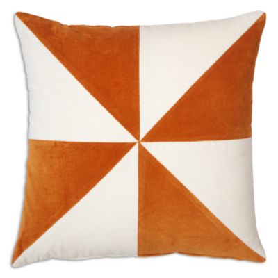 Pinwheel Gold Ivory Pillow, 20&amp;quot; x 20&amp;quot;