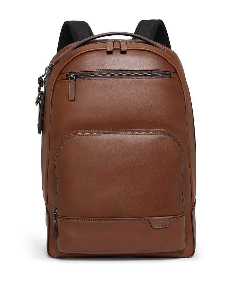 Tumi Men's Harrison Warren Leather Backpack In Cognac