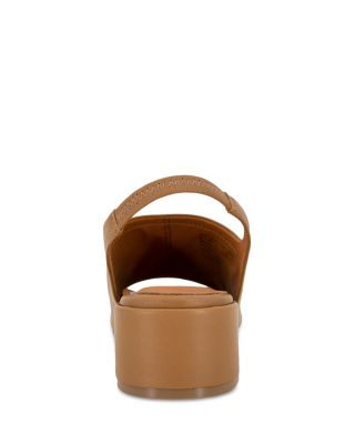 Women's Penny Square Toe Block Heel Slingback Sandals