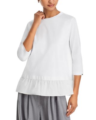 Herno - Knit Ruffled Hem Blouse