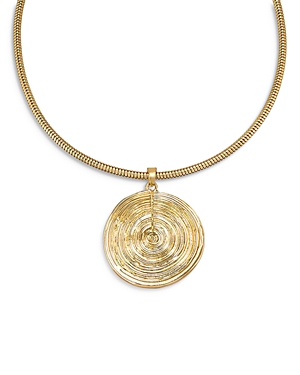 Ettika Statement Disc Choker Necklace in 18K Gold Plated, 15