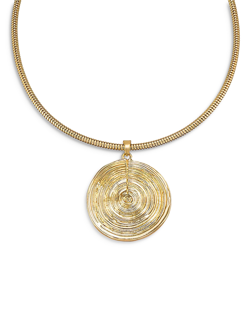 Ettika Statement Disc Choker Necklace in 18K Gold Plated, 15