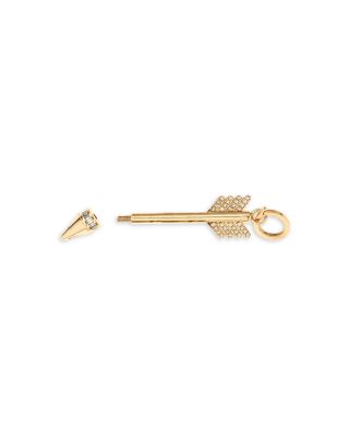 14K Yellow Gold Diamond Arrow Pendant