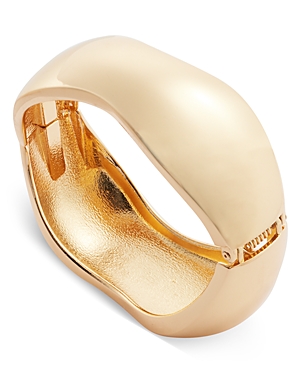 Shop Aqua Thick Bangle Bracelet In 14k Gold Plated - 100% Exclusive