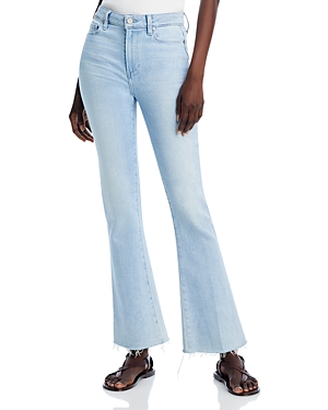 Shop Paige Laurel Canyon High Rise Flare Jeans In Shooting Star