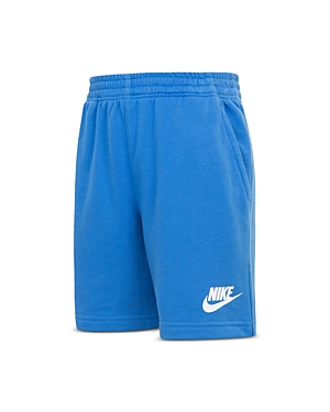 Shop Nike Boys' French Terry Shorts - Little Kid In Light Photo Blue